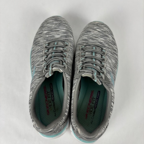 Skechers Relaxed Fit Air Cooled Memory Foam Women's Black Casual Shoes 8.5 - Picture 7 of 9